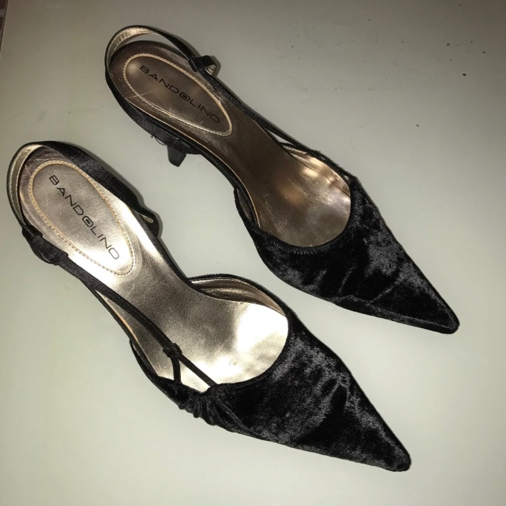 Velvet heels